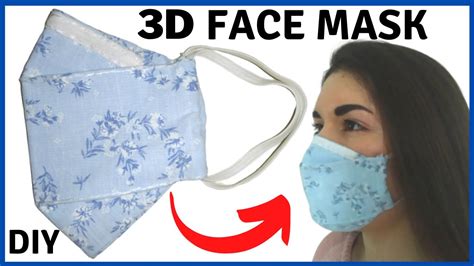 Como Hacer MASCARILLA DE TELA 3D CUBREBOCAS De TELA DIY EASY FACE