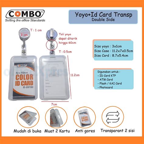 Jual ID Card Case Transparant Tempat Kartu Case ID Card ID Card