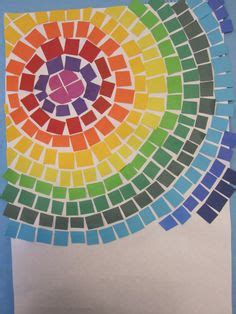 Ideas De Cuadro De Papel Charol Mosaico Para Ni Os Mosaico De