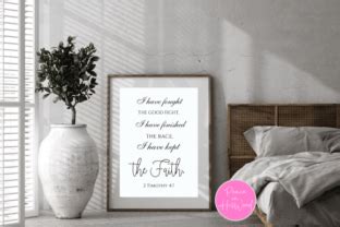 Scripture Wall Art Timothy Graphic By Pmjkush Creative Fabrica