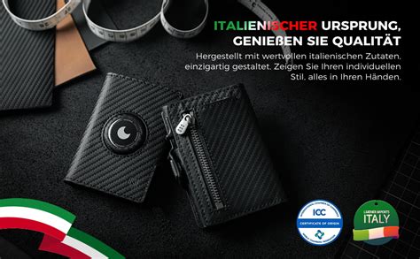 DODENSHA Airtag Wallet mit Münzfach I Slim Wallet I Kartenetui Herren