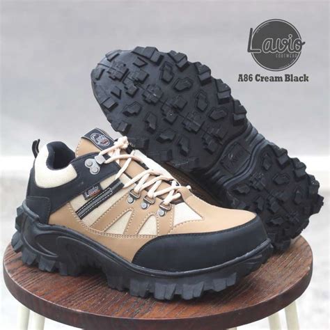 Promo Verish Sepatu Pria Boots Safety Low Pendek Kerja Proyek Gunung