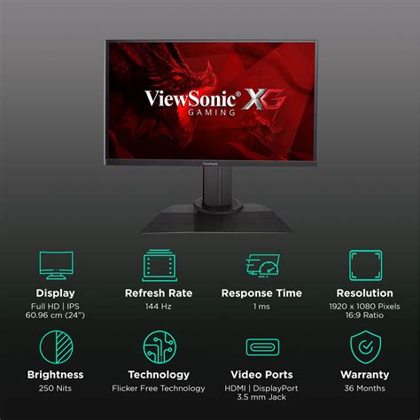 Buy ViewSonic XG 60 96 Cm 24 Inch Full HD IPS Panel LED 3 Side