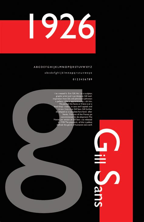 Akwele Vassall Gill Sans Posters