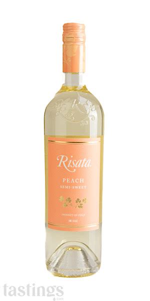 Risata NV Peach Flavored Semi Sweet White Blend Italy Italy Wine Review