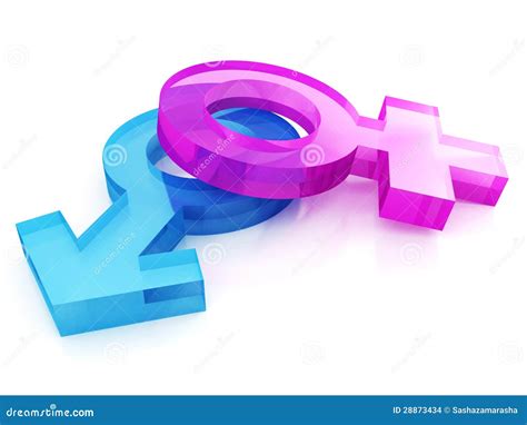 3d Gender Sex Signs On White Background Stock Illustration Illustration Of Icon Pink 28873434