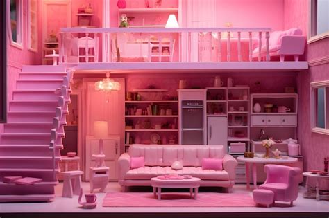 Premium AI Image | barbie doll house