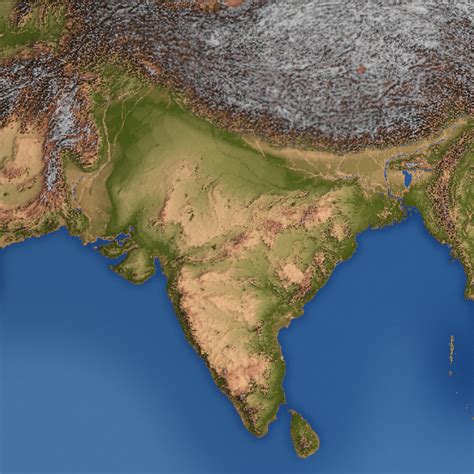 3d Map Of The Indian Subcontinent Rmapporn