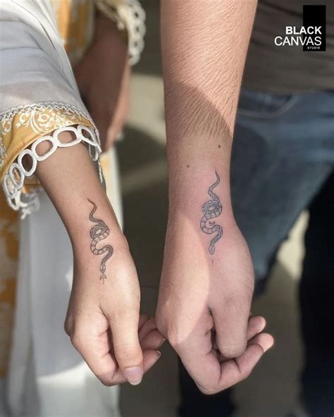 14 Top Soulmate Matching Couple Tattoos To Go For Matching Couple