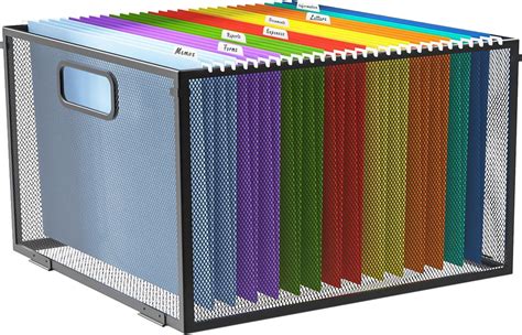 Amazon Maxgear Hanging File Organizer Box Mesh File Folder