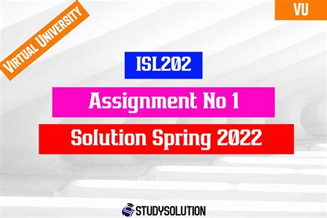 ISL202 Assignment No 1 Solution Spring 2022 StudySolution