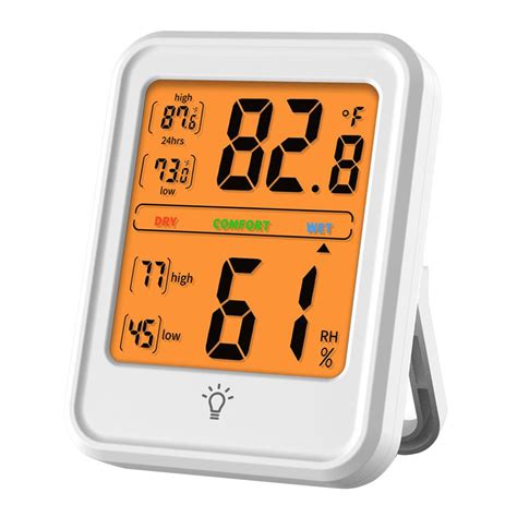 Digital Hygrometer Thermometer Indoor Temperature And Humidity Gauge Monitor Meter With Lcd