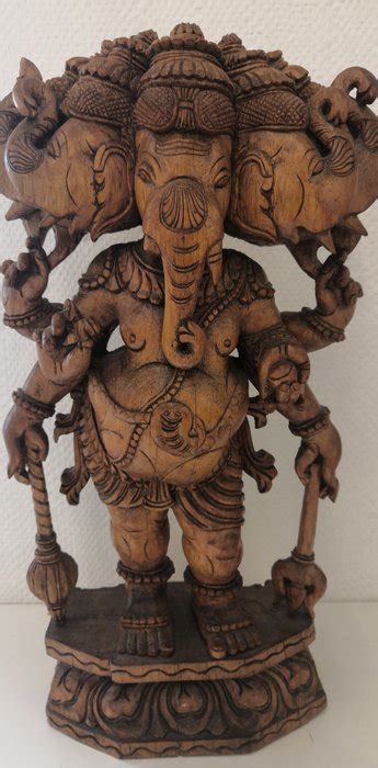 Indian Deity Wood Ganesha India Second Half Catawiki