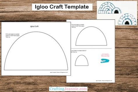 Igloo Craft Free Template Crafting Jeannie Igloo Craft