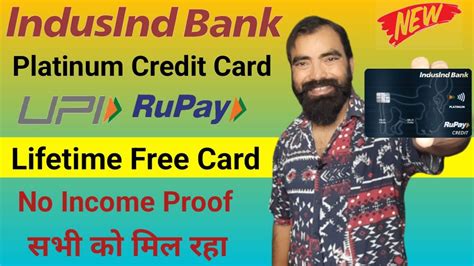 Indusind Bank Launched Platinum Rupay Credit Card Lifetime Free Card