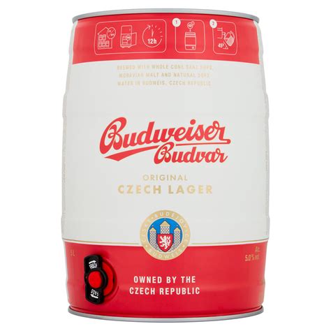 Budweiser Budvar Original Czech Lager 5l Beer Iceland Foods