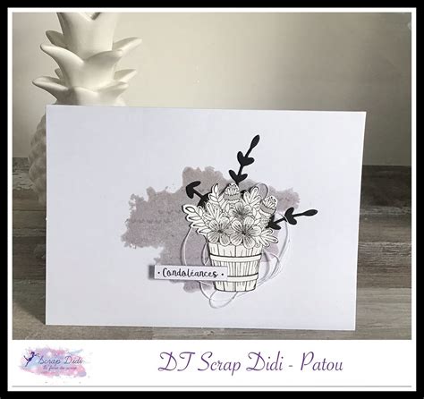 Carte Condol Ances Par Patricia Scrap