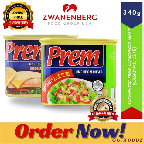 Authentic Prem Luncheon Meat 340g Original Lite Shopee Philippines