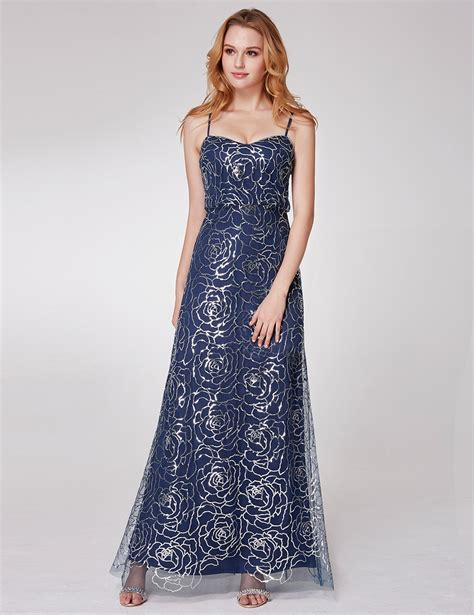 Ever Pretty Long Sequins Cocktail Bridesmaid Gown Strappy Evening Dresses 07288 Ebay