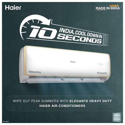 Haier 1 6 Ton 5 Star Inverter Split AC Buy Haier AC Online