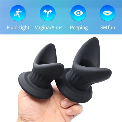 Silicone Opening Anal Plug Hollow Petal Tunnel Butt Plug Prostate