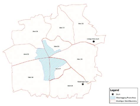 6 Waterlogging Prone Areas Within The Sakhipur Municipality Itn Buet