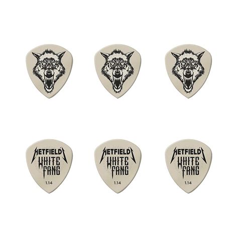 Dunlop James Hetfield White Fang Guitar Pick Tin Custom Flow