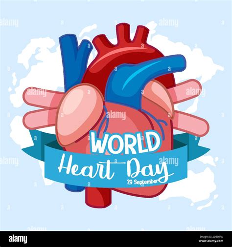 Isolated World Heart Day logo illustration Stock Vector Image & Art - Alamy