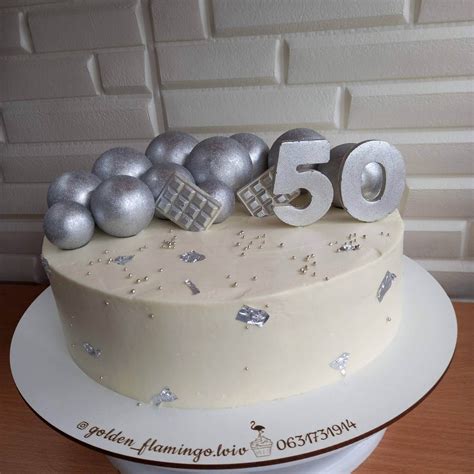 Купити Торт на ювілей 50 років у Львові Golden Flamingo