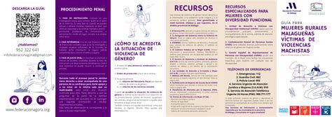 Folleto Y Guía Para Mujeres Rurales Víctimas De Violencia Machista