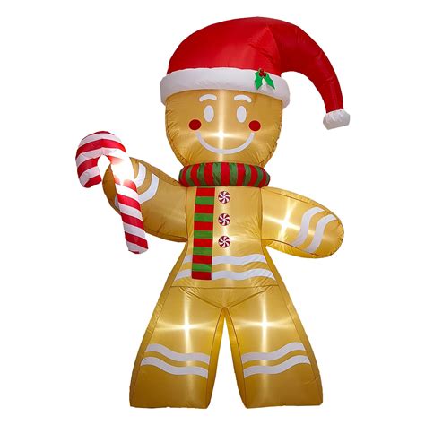 Inflable de Navidad Navideño Galleta Jengibre Gingy Gingerbread 2 5m