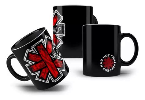 Taza De Porcelana De Red Hot Chili Peppers Para Regalo Con Forma De Banda Mercadolibre