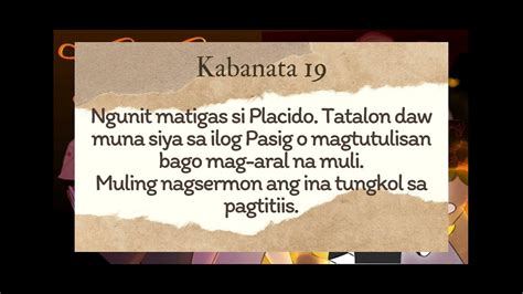 El Filibusterismo Kabanata Ang Paglisan Ang Mitsa Youtube