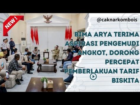 Bima Arya Terima Aspirasi Pengemudi Angkot Berita Terkini YouTube