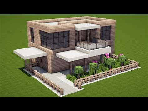 MODERNES HOLZ HAUS In MINECRAFT Bauen TUTORIAL HAUS 219 YouTube