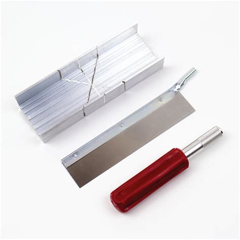 Excel Blades Metal Mitre Box Set With Handle And Razor Pull Saw Blade