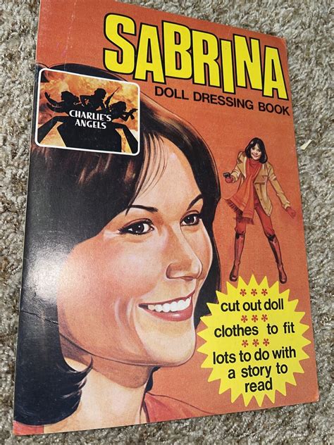 Vtg Doll Dressing Book Sabrina Charlies Angel Kate Jackson Paper Doll