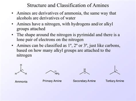 Ppt Structure And Classification Of Amines Powerpoint Presentation