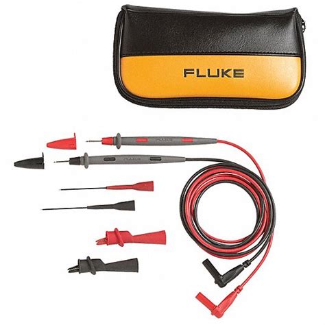 Fluke Cat Iii 1000v Alligator Clip Probe Test Lead Kit 5xv76 Fluke Tl80a Grainger