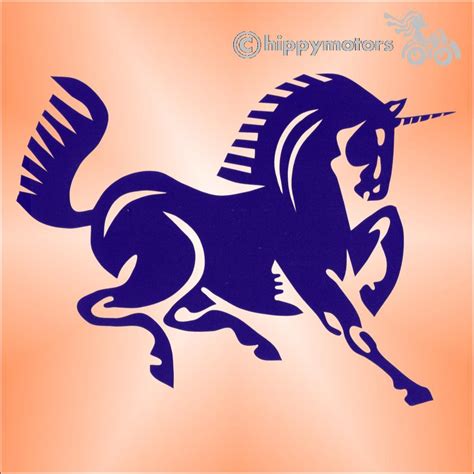 Unicorn Car Sticker Made From Long Lasting Colourfast Vinyl