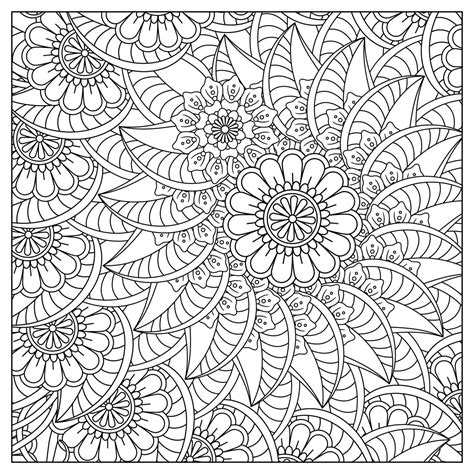 Flower Mandala Coloring Pages Printable For Free Download