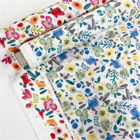 Summertime Floral Cotton Poplin Fabric The Cheap Shop Tiptree