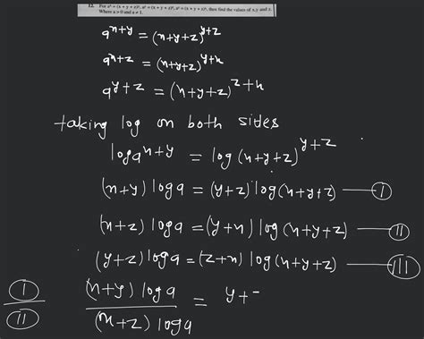 12 For Ax X Y Z Y Ay X Y Z Z Az X Y Z X Then Find The Values Of X Y