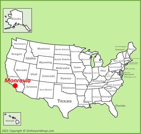 Monrovia Map California Us Discover Monrovia With Detailed Maps