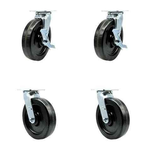 Service Caster 4 Piece Phenolic Caster Set Wayfair