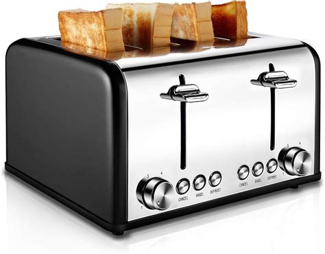 Amazon Toaster Slice Cusibox Stainless Steel Toaster With Bagel