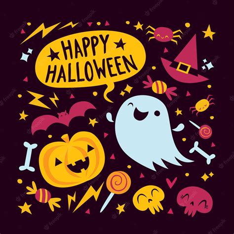 Premium Vector Happy Halloween Post Vector Illustration