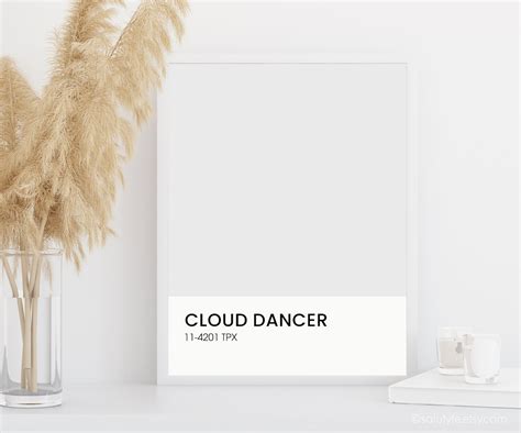 Cloud Dancer Color Print Pantone Color Poster Pantone Card Etsy France