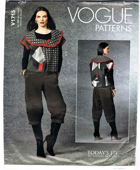 Uncut Awe Inspiring Vestpants By Sandra Betzina And Vogue Cool Vest Pattern Vogue Vest Pattern