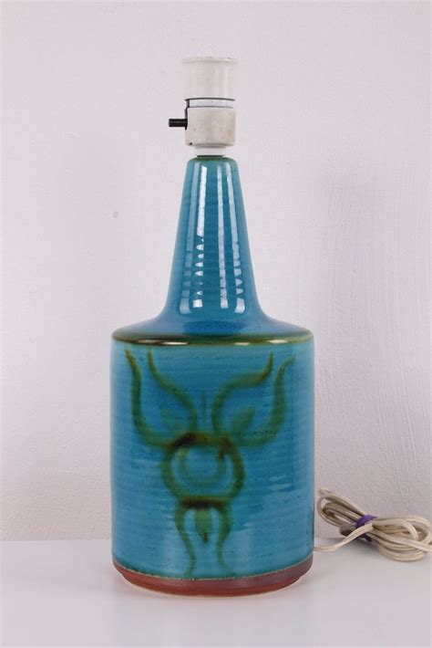 Scandinavische Grote Keramische Lamp Van Soholm Jaren60s Keramische